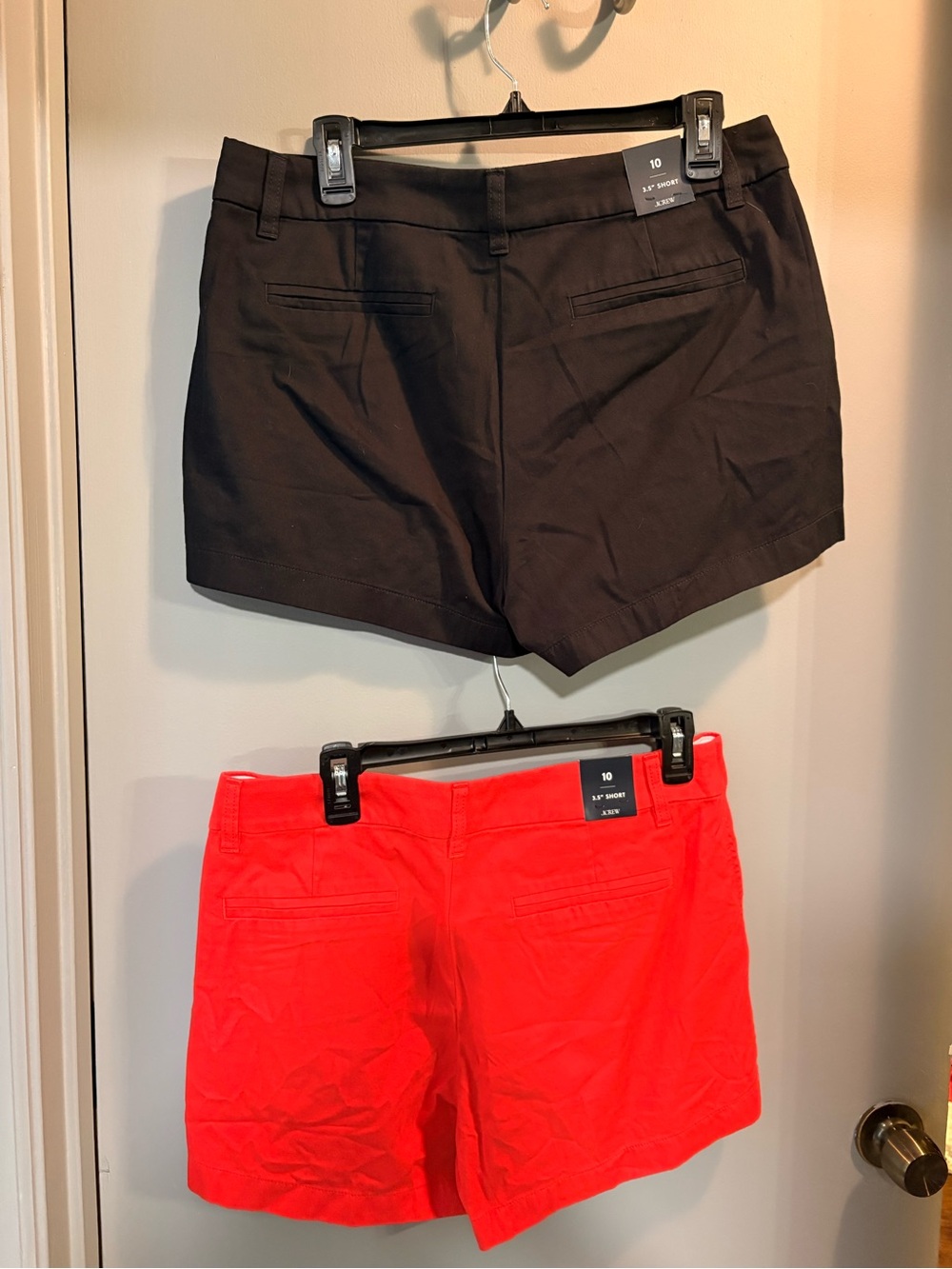 J. Crew Black and Red Women’s Shorts Pair